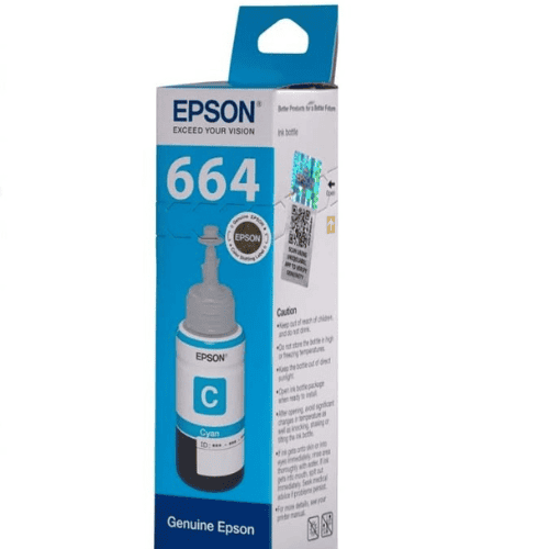 epson 664 c cyan blue ink bottle - 70 ml