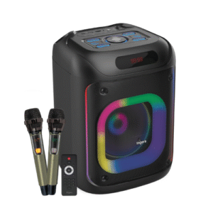 fingers-2mic-thunderbox-portable-speaker-with-2-wireless-mics-rgb-lights-recording-feature-black