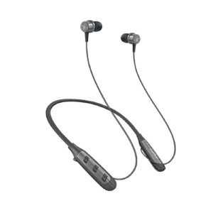 Fingers Cozy Wireless in-Ear Bluetooth Neckband Magnetic Earbuds, Type-C Fast Charging, (Classic Black + Dark Silver)