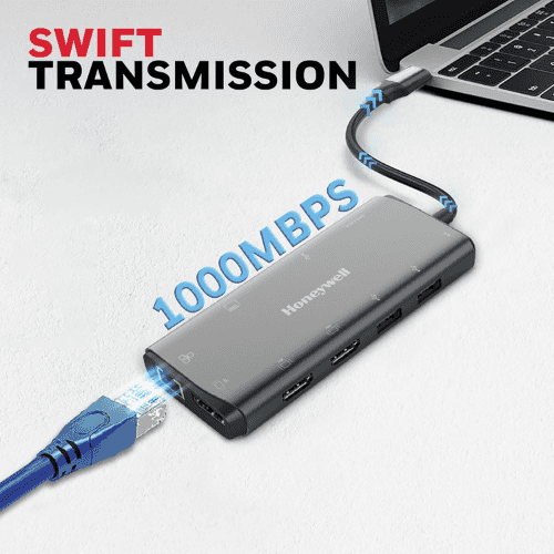 honeywell-11-in-1-typec-multiport-dock-with-dual-4k-hdmidprj45-ethernet-port2xusb-3-0-typec-3-03-5-mm-audio-portssd-microsd-slot-grey