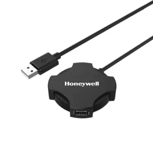 honeywell 4 in 1 ultra slim usb hub 2.0, with 1.2meter(4 feet) cable- black