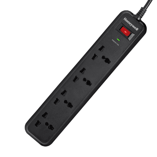 honeywell 4 socket surge protector 2m extension board