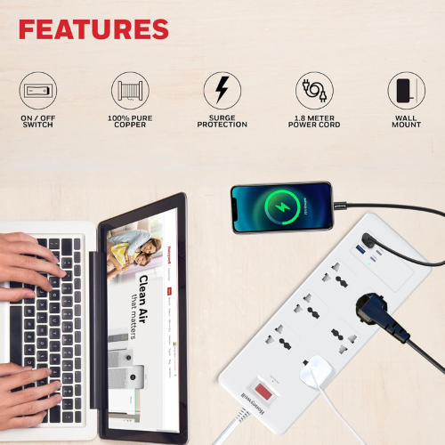 honeywell-6-out-surge-protector-with-master-switch-spike-guard-extension-board-6-outlet-2xpd20w-2xusb-1050-joules-1-8-meter-cord-white