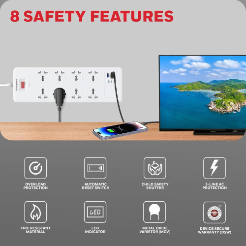 honeywell-8-out-surge-protector-with-master-switch-spike-guard-extension-board-8-outlet-2xpd20w-2xusb-1-8-meter-cord-white
