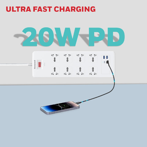 honeywell-8-out-surge-protector-with-master-switch-spike-guard-extension-board-8-outlet-2xpd20w-2xusb-1-8-meter-cord-white