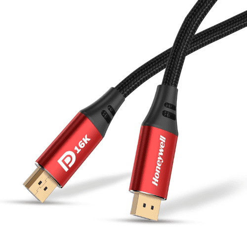honeywell display port to display port 2.1 cable, 16K@60hz uhd resolution, 2 meter, male to male- black