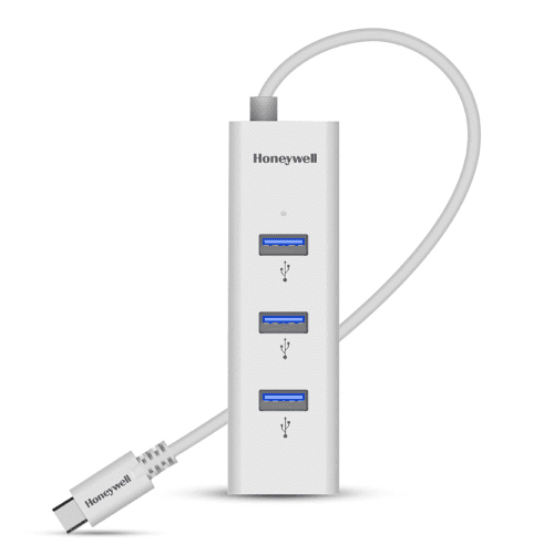 honeywell momentum type c to 4xusb 3.0 hub, super-fast transmission speed 5gbps- white
