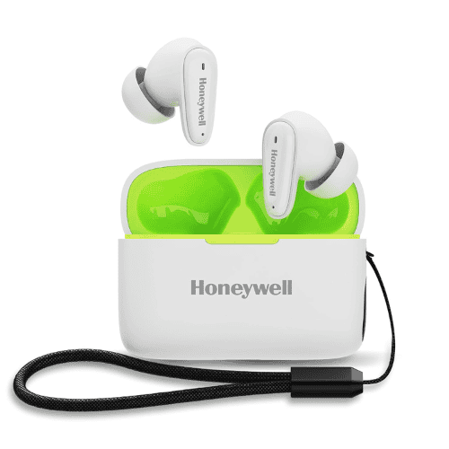 honeywell moxie v1100 tws earbuds in-ear wireless with digital battery display case-black