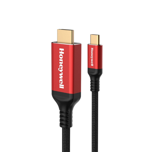 honeywell type c to 2.0 hdmi cable, 4kx2k@60hz uhd resolution, 1 mtr, male to male- black