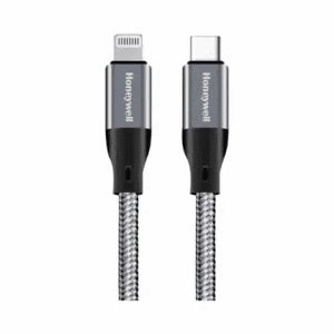 honeywell type c to iphone lightning cable mfi certified grey
