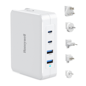 honeywell-zest-gan-140w-chargerultra-fast-wall-charger-with-pps-support-2xtype-c-pd-3-0-ports-2xusb-a-port-white
