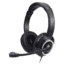 iball upbeat usb headset-adjustable boom mic, usb headset with mic- black