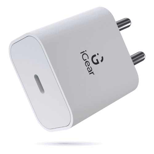 iGear Core Mini (iG-1223) 20W Charger, Fast Charging Adapter (White)