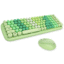 iGear KeyBee (iG-1114) Retro Typewriter Inspired 2.4GHz Wireless Keyboard with Mouse Combo- Green
