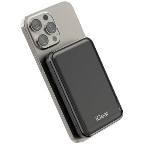 iGear Max 10 Plus (iG-1205) 10000mAh Magsafe Power Bank, 15W- Black