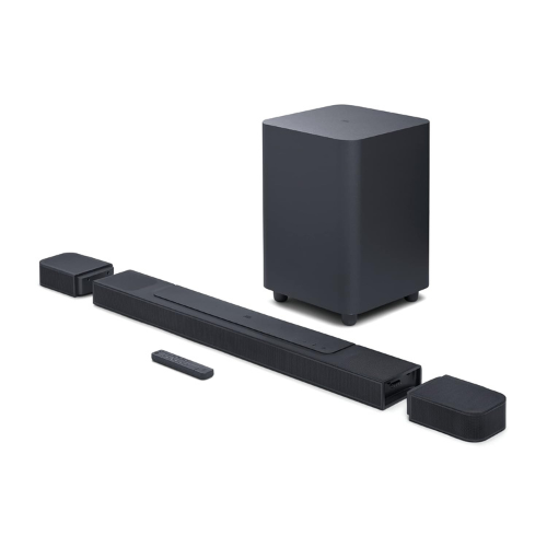 JBL Bar 1000 Pro, 11.1 (7.1.4) Channel Truly Wireless Soundbar with True Dolby Atmos®, 10” Down-Firing Wireless Subwoofer (880W)- Black