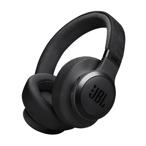 JBL Live 770NC True Adaptive Noise Cancellation Headphone Wireless Over Ear- Black