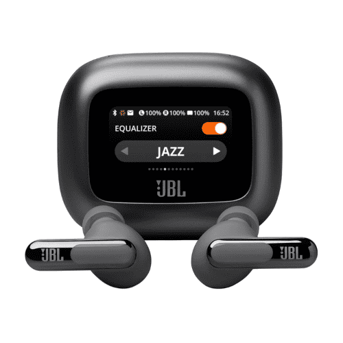JBL Live Beam 3 TWS, Hi-Res Audio True ANC Earbuds- Black