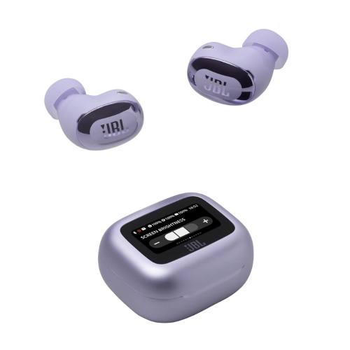 JBL Live Buds 3 TWS, Hi-Res Audio True ANC Earbuds, Smart Case with Touch Display, Personi-Fi 3.0- Purple