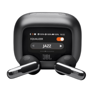 JBL Live Flex 3 TWS Earbuds, Hi-Res Audio True ANC TWS, Smart Case with Touch Display- Black