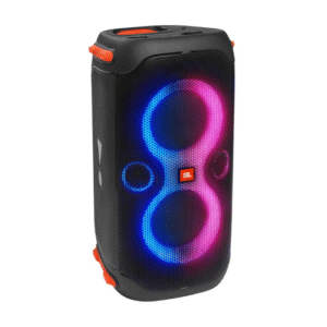 JBL Partybox 110 Wireless Bluetooth Party Speaker, Built-in Powerbank, Guitar & Mic Input (Black)