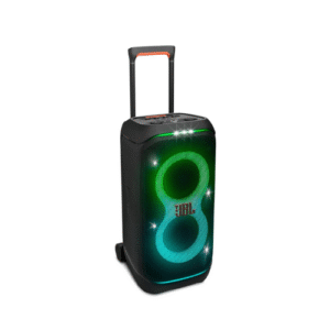 JBL Partybox Stage 320 Portable Bluetooth 240W Party Speaker with Wheels, Dual Guitar & Mic Inputs (Black)