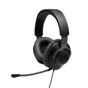 JBL Quantum 100 Wired Over Ear Gaming Headphones with Mic- Black