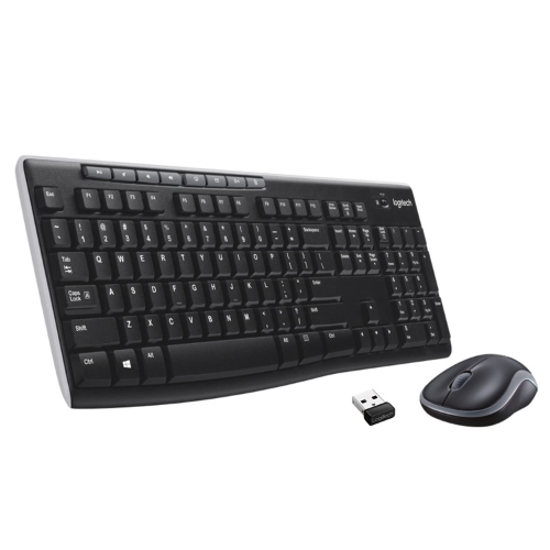 logitech mk275 usb wireless keyboard and mouse set- black