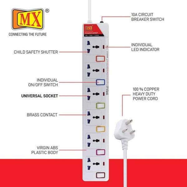 mx 774 4 outlet 5a spike guard 3m cable variant 2