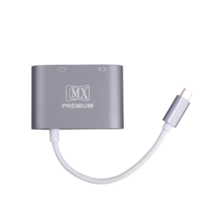 mx premium mxp-5105-hv type-c to hdmi vga, grey