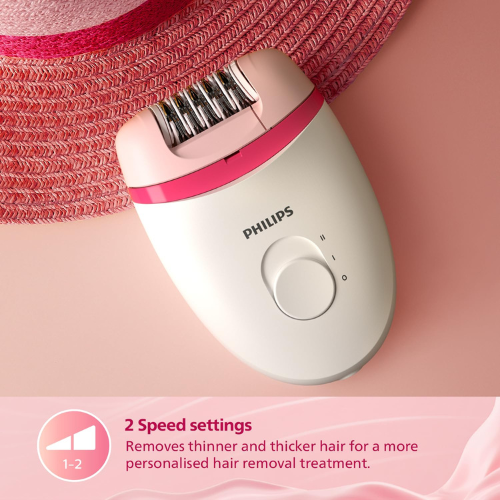 philips-bre235-00-corded-compact-epilator-for-gentle-hair-removal-at-home-white-and-pink