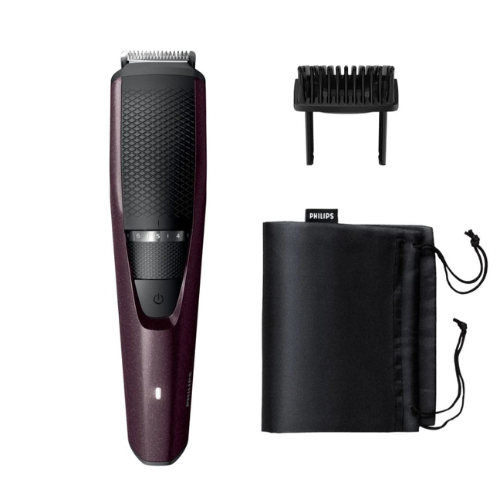 philips-bt3125-15-beard-trimmer-for-men-45-min-runtime-10-length-settings-maroon