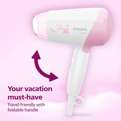 philips-hp8120-00-foldable-hair-dryer-1200-watt-3-heat-settings-with-cool-shot-hot-cool-warm-pink