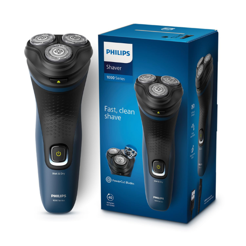 philips-s1151-03-electric-shaver-for-men-wet-and-dry-shave-3d-floating-heads-cordless-black-blue