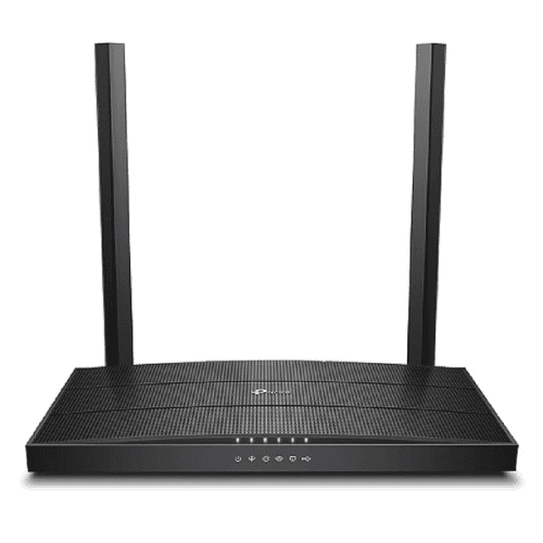 tp-link xc220-g3v ac1200 wireless 4 gigabit port, xpon wireless fiber router (black, dual band)