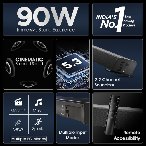 walta-elite-brio-1150-soundbar-90w-with-4-in-built-speaker-black