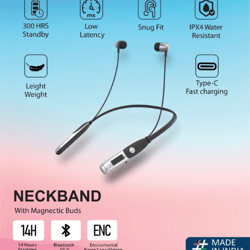 walta elite hustle 1 bluetooth neckband black