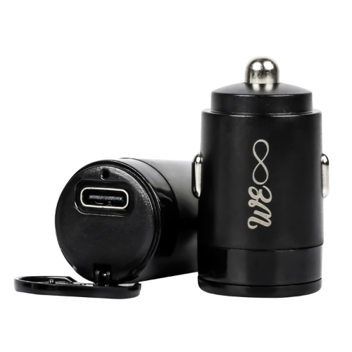 walta-elite-panache-5-car-charger-with-30w-fast-charging-single-type-c-and-usb-output-cable-not-included-black