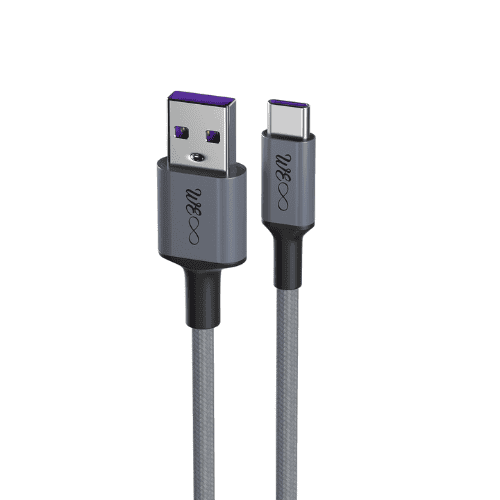 walta elite real plus pro usb to type c braided cable grey