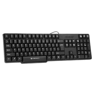 zebronics k20 wired keyboard usb with stand black