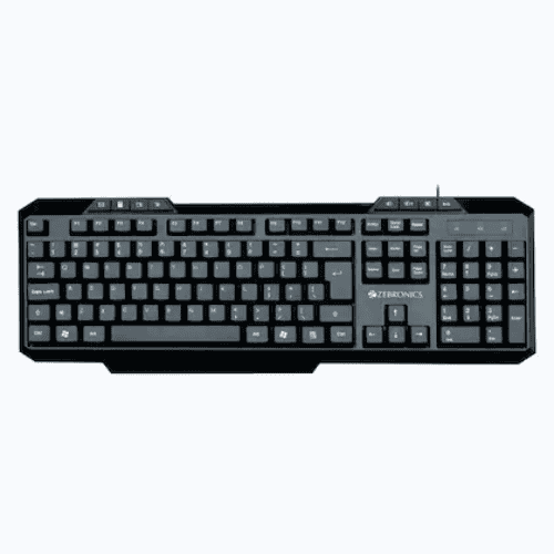 zebronics km2000 wired keyboard black