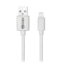 zoook rush usb to lightning ultra fast charge sync lightening cable white